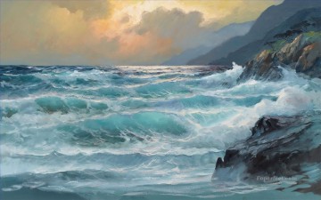 Paisajes Painting - paisaje marino abstracto 024